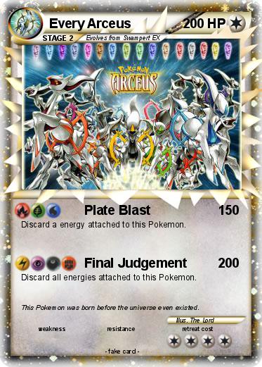 Pokemon Every Arceus