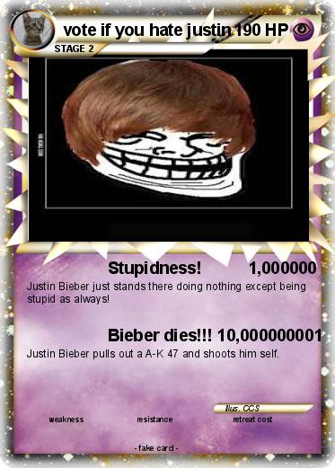 Pokemon vote if you hate justin
