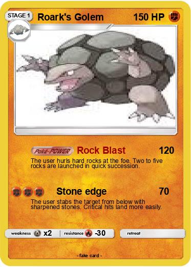 Pokemon Roark's Golem