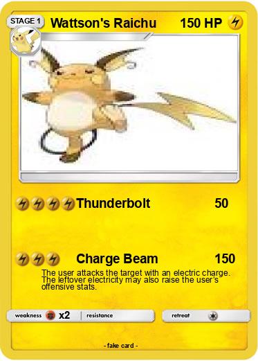 Pokemon Wattson's Raichu