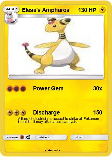 Pokemon Elesa's Ampharos
