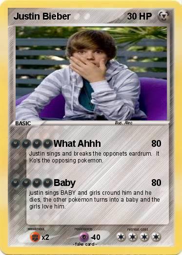 Pokemon Justin Bieber