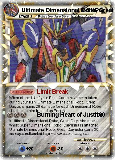 Pokemon Ultimate Dimensional Robo, Great Daiyusha
