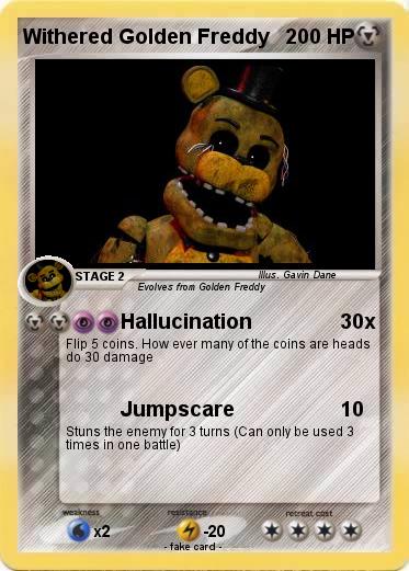 Pokemon Withered Golden Freddy