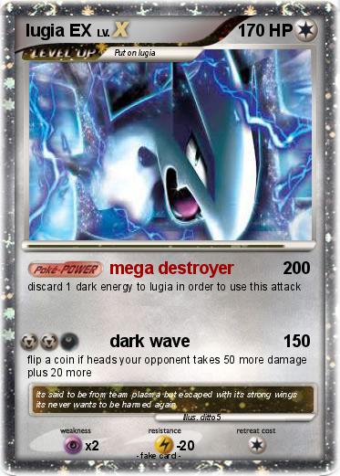 Pokemon lugia EX