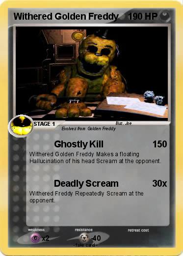 Pokemon Withered Golden Freddy