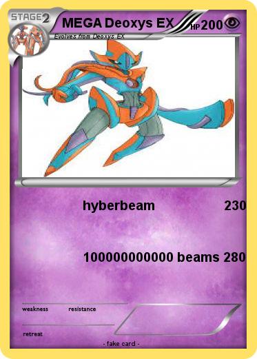 Pokemon MEGA Deoxys EX
