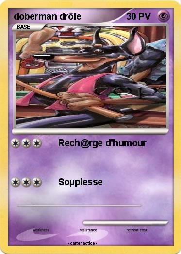 Pokemon doberman drôle