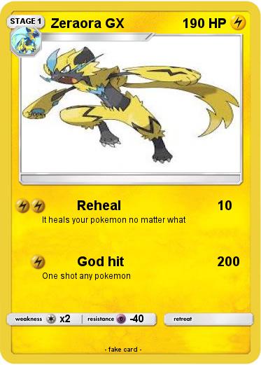 Pokemon Zeraora GX