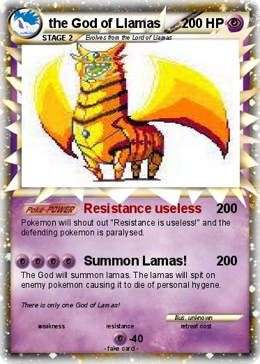 Pokemon the God of Llamas