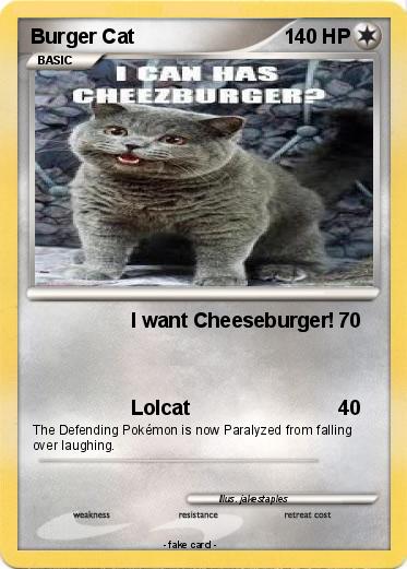 Pokemon Burger Cat
