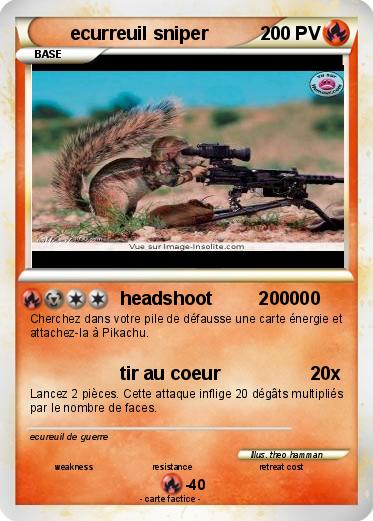 Pokemon ecurreuil sniper