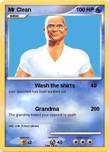 Pokemon Mr Clean