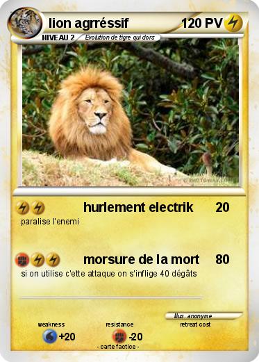 Pokemon lion agrréssif