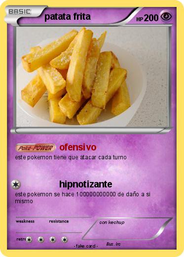 Pokemon patata frita