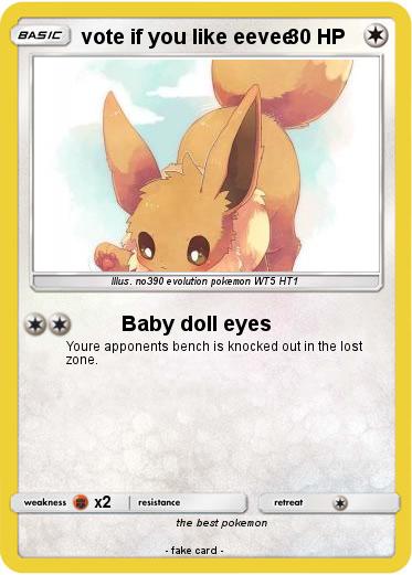 Pokemon vote if you like eevee