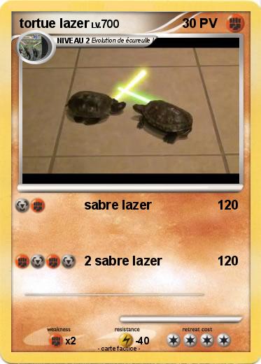 Pokemon tortue lazer
