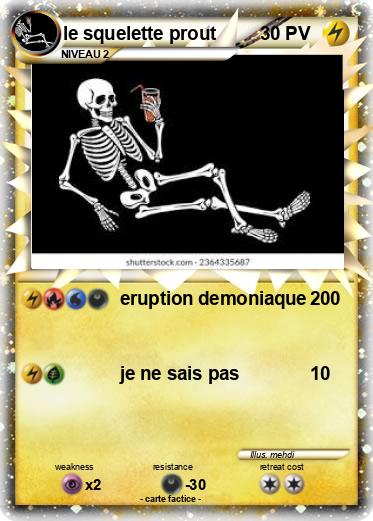 Pokemon le squelette prout