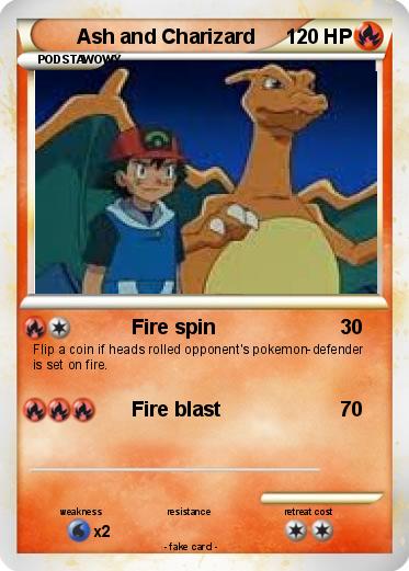 Pokemon Ash and Charizard