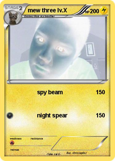 Pokemon mew three lv.X