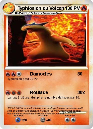 Pokemon Typhlosion du Volcan