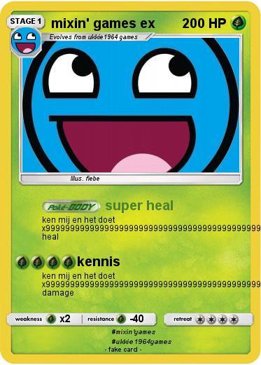 Pokemon mixin' games ex