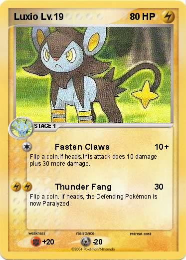 Pokemon Luxio Lv.19