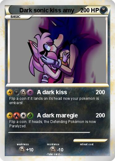 Pokemon Dark sonic kiss amy