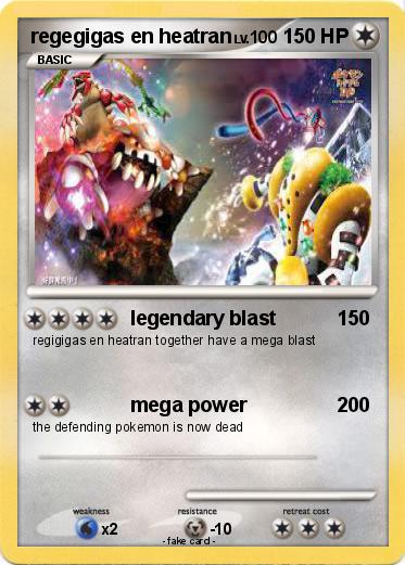 Pokemon regegigas en heatran