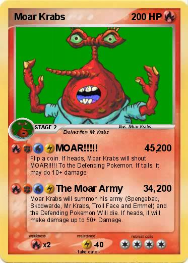 Pokemon Moar Krabs