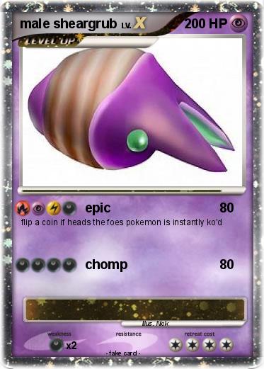 Pokemon male sheargrub