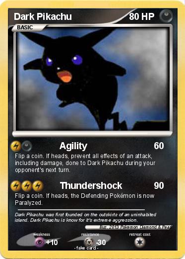 Pokemon Dark Pikachu