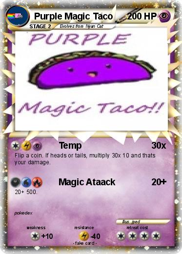Pokemon Purple Magic Taco