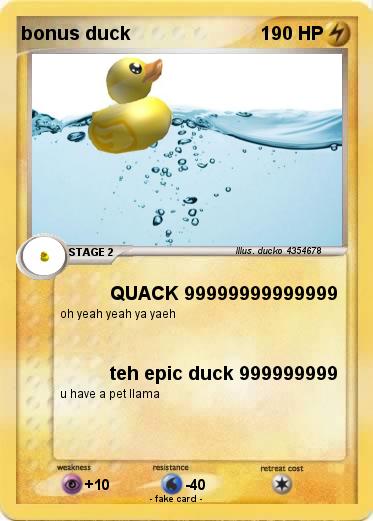 Pokemon bonus duck