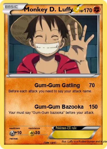 Pokemon Monkey D. Luffy