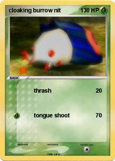 Pokemon cloaking burrow nit