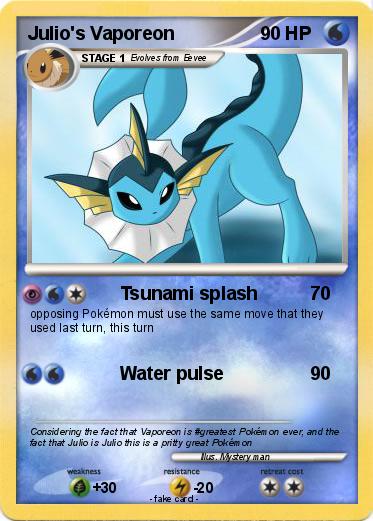 Pokemon Julio's Vaporeon
