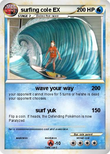 Pokemon surfing cole EX
