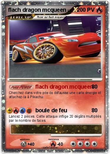 Pokemon flach dragon mcqueen