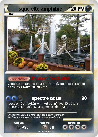 Pokemon squelette amphibie