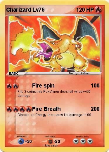 Pokemon Charizard Lv76