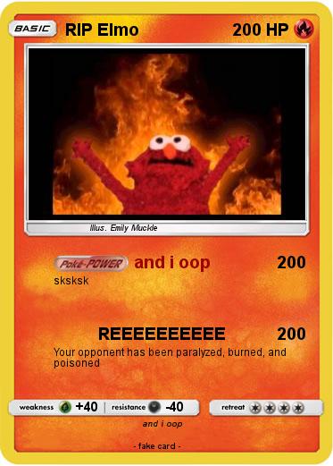 Pokemon RIP Elmo