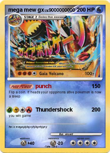 Pokemon mega mew gx