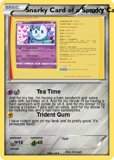 Pokemon Snarky Card of a Snarky Card