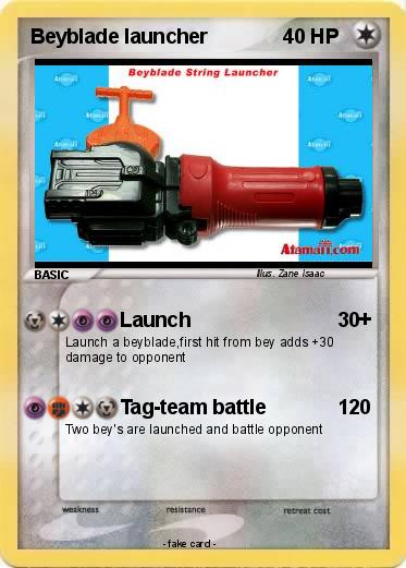 Pokemon Beyblade launcher