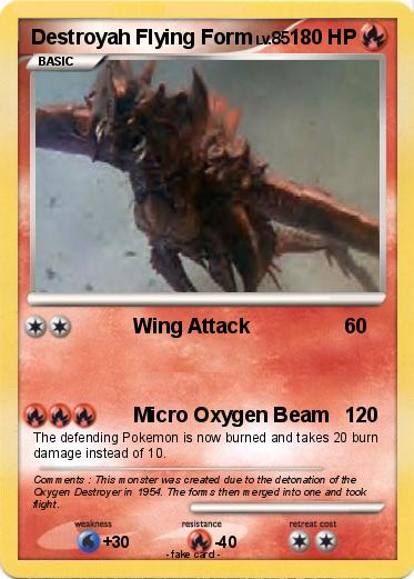 Pokemon Destroyah Flying Form