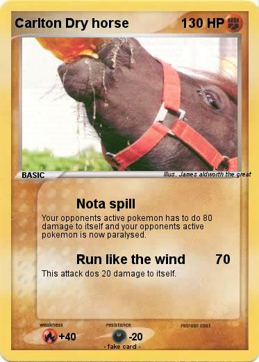 Pokemon Carlton Dry horse