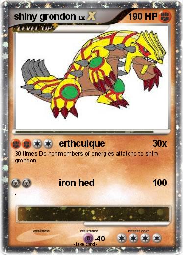 Pokemon shiny grondon