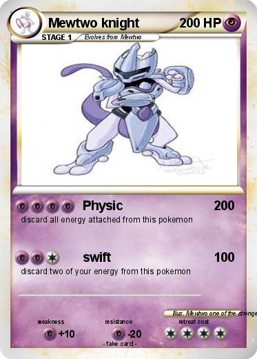Pokemon Mewtwo knight