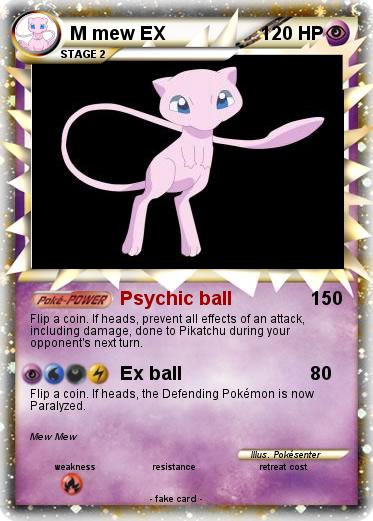 Pokémon M mew EX 80 80 - Psychic ball - My Pokemon Card